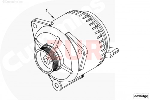 Генератор 24V/80А 4ISBe, ISDe (Камаз4308) 3357747