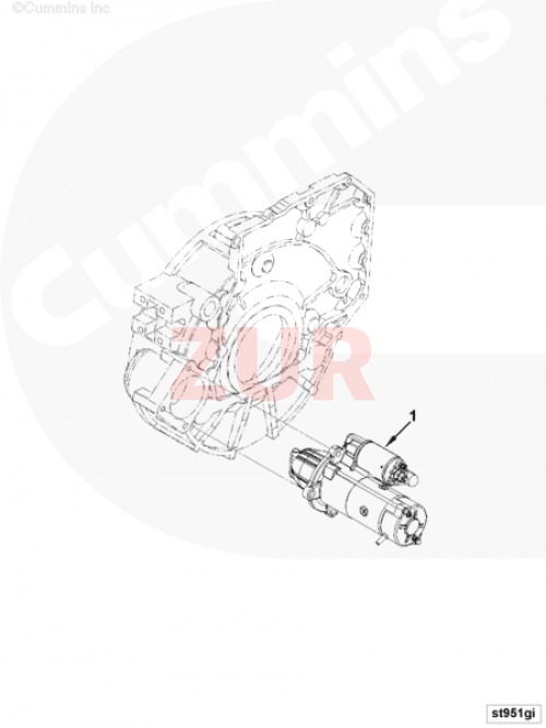 Стартер 24V, 3.6kw Prestolite ПАЗ ISF3.8 (Оригинал) 5268413